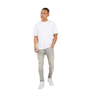 Brave Soul Mens Distressed Skinny Jeans / Blue